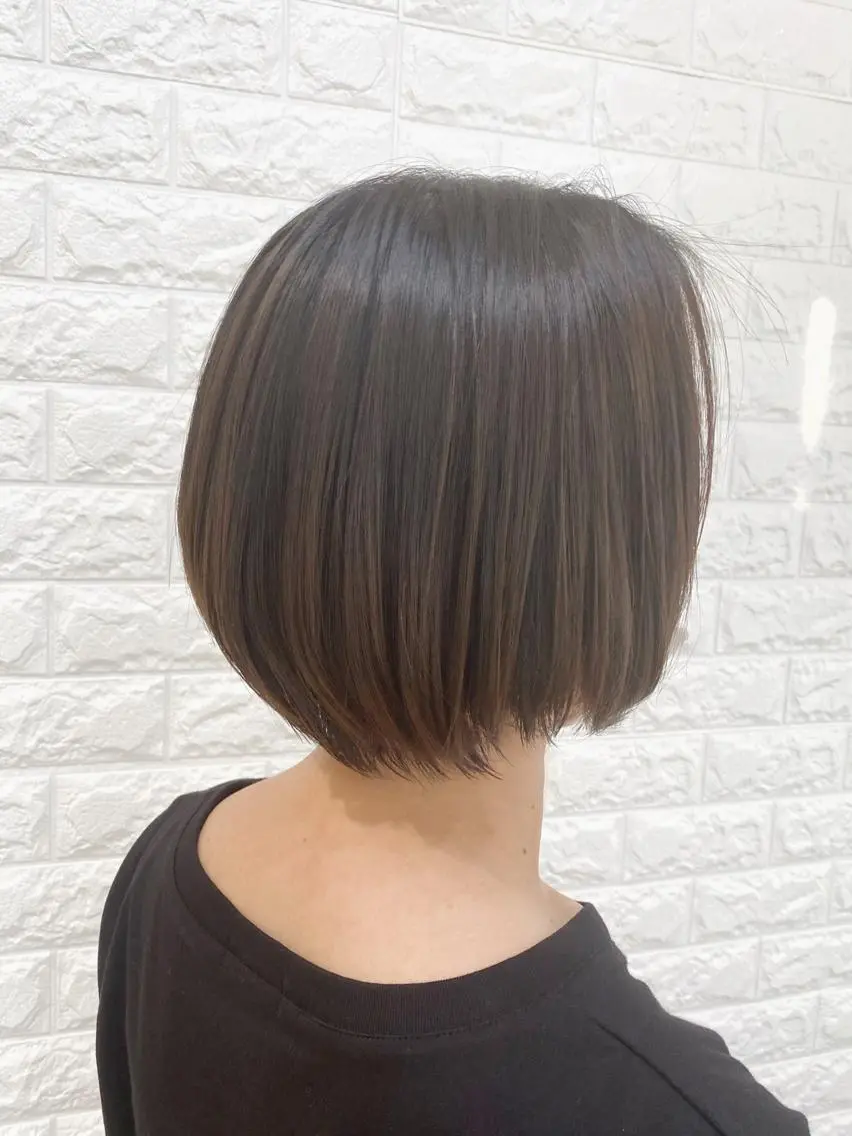 ショート ショートヘア 縮毛矯正 高木 麻知子のヘアスタイル
