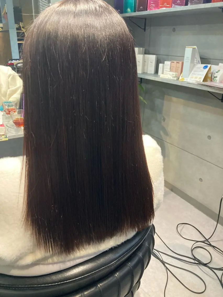 ロング トリートメント 髪質改善☺︎縮毛矯正 ふじい まりんのヘアスタイル