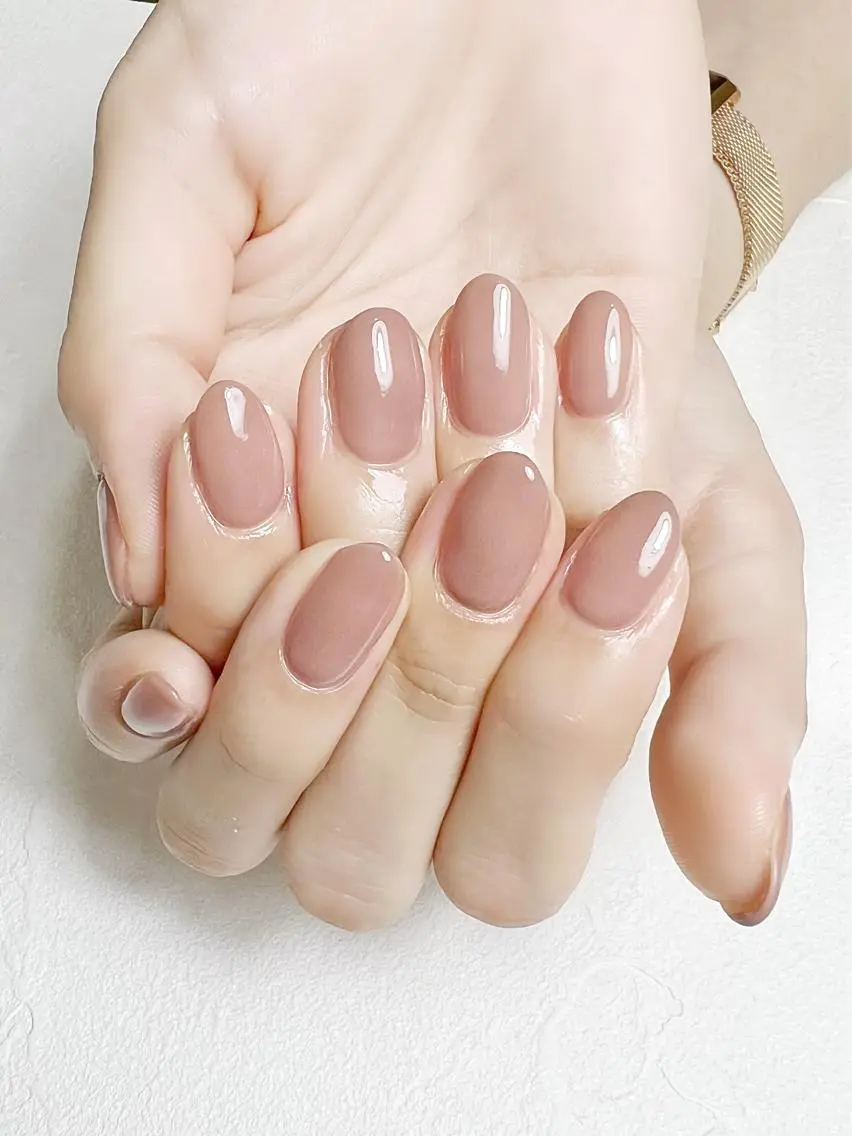 ネイル オフィスネイル ワンカラーネイル シンプルネイル rouse nail RISATOのネイルデザイン