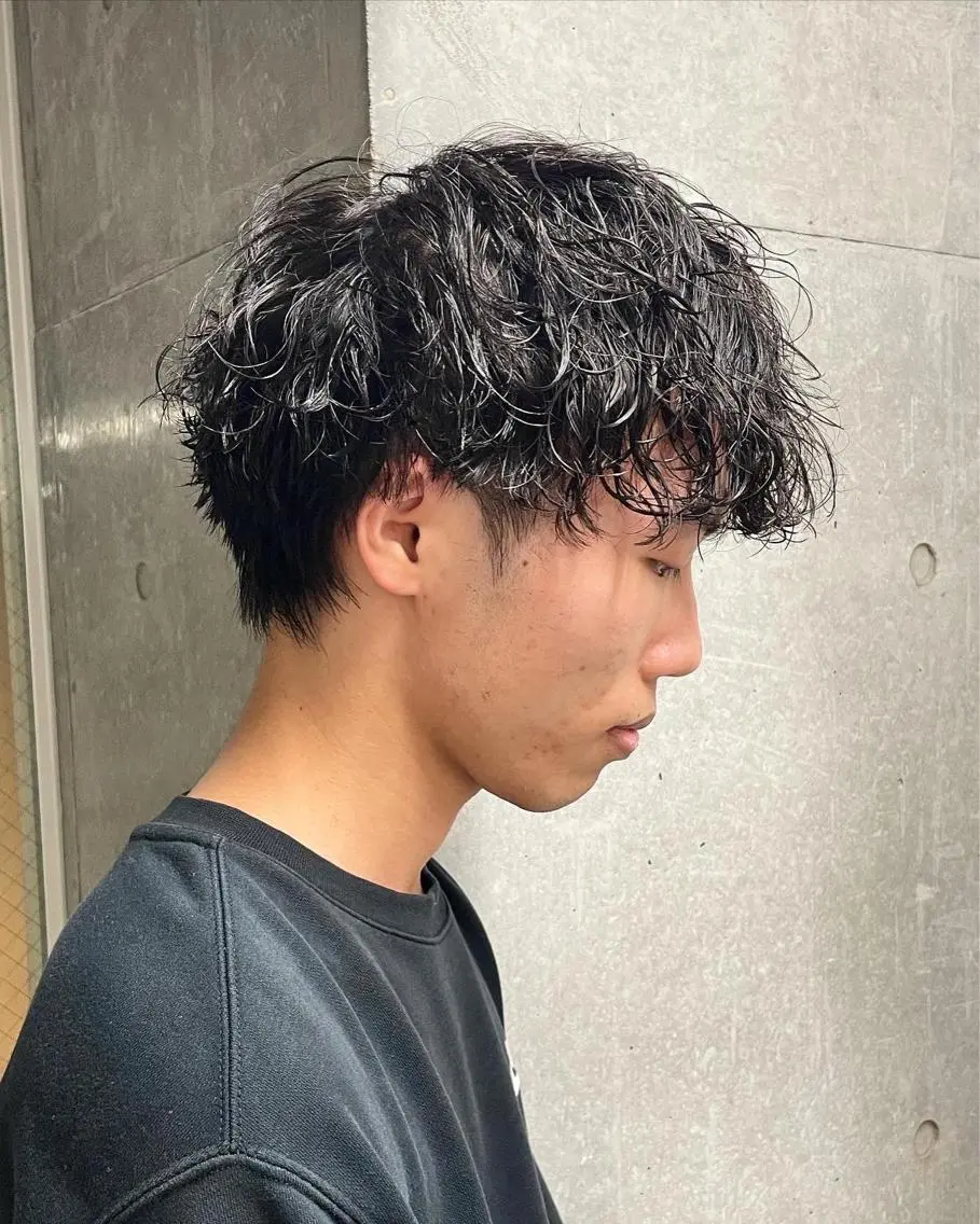 パーマ メンズ メンズモテパーマ💙 fuwaのヘアスタイル