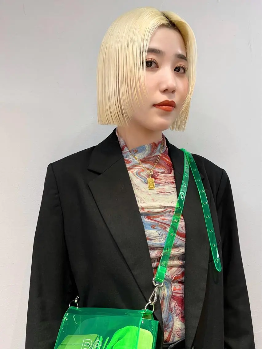 ショート カラー ヘアアレンジ ブリーチ ケアブリーチ ダブルカラー ハイトーンカラー イルミナカラー 🧡色落ちまで2度 楽しめる🧡ヨシキのヘアスタイル