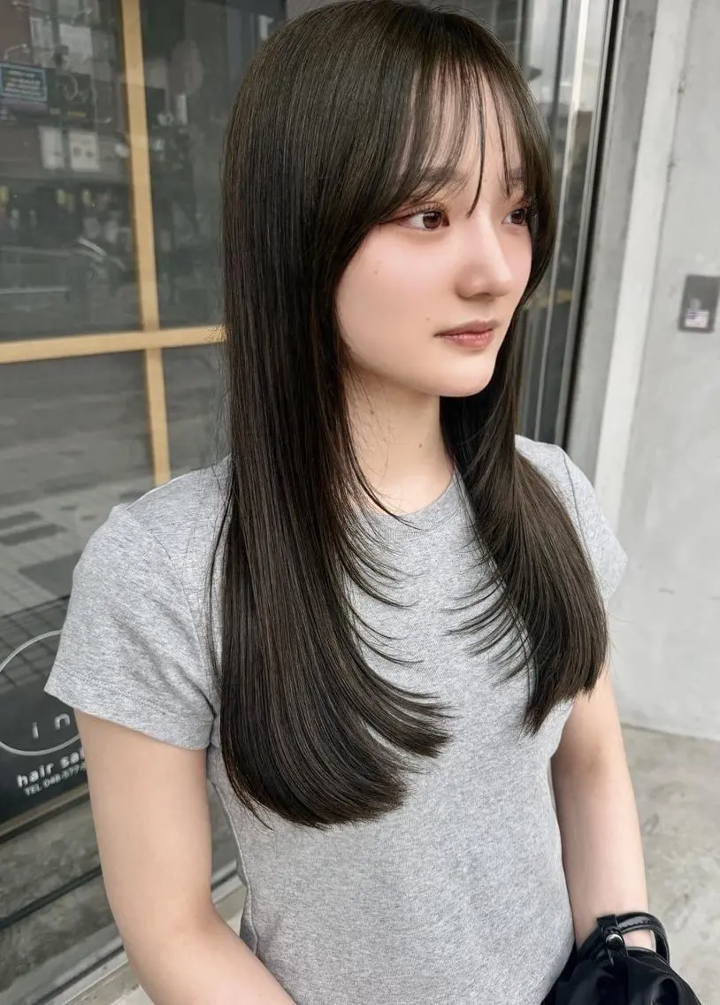 ロング レイヤーカット カット トリートメント 韓国/ボブ/まつパ 🩰aikaのヘアスタイル