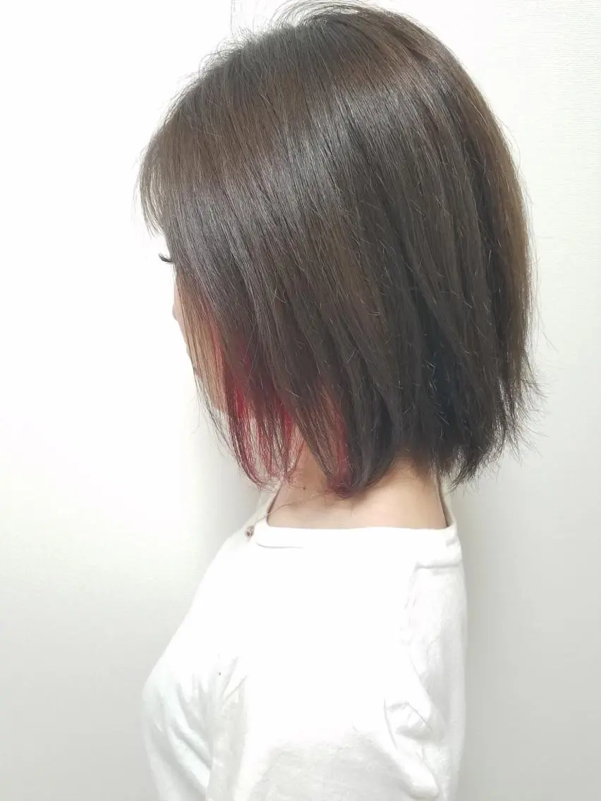 ショート カラー ヘアアレンジ マツエク・マツパ ブリーチ インナーカラー 大人可愛いをご提案✨ 宮崎　雅美のヘアスタイル