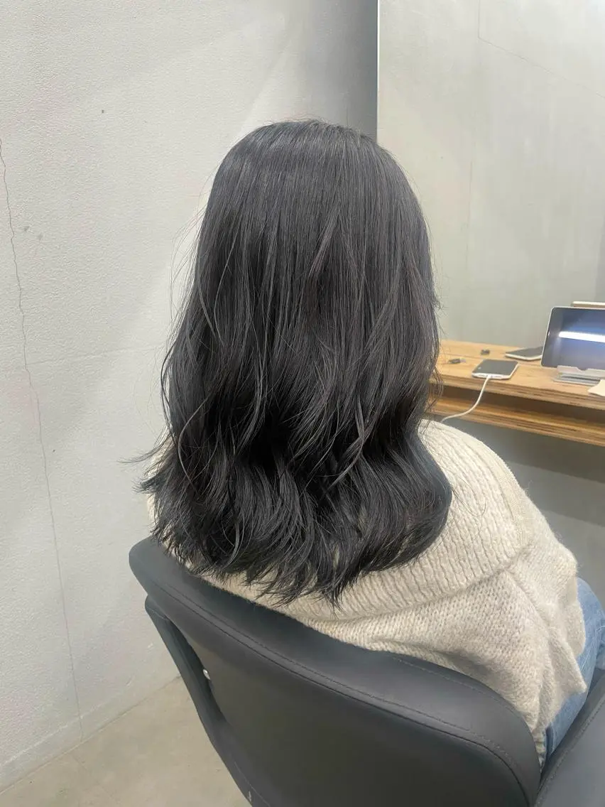 セミロング カット ヘアカラー トリートメント ひより ／novusのヘアスタイル