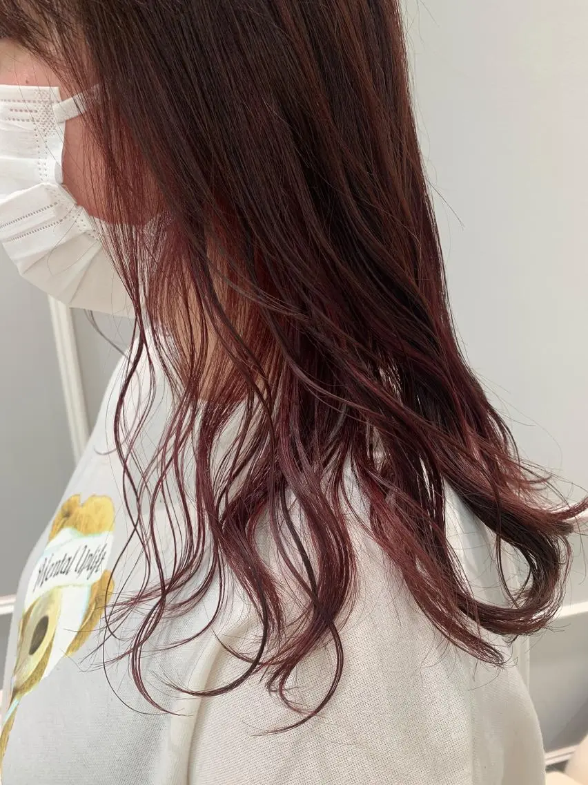 セミロング カラー インナーカラー カット ヘアカラー トリートメント 🦖鶴岡 香純🦖のヘアスタイル
