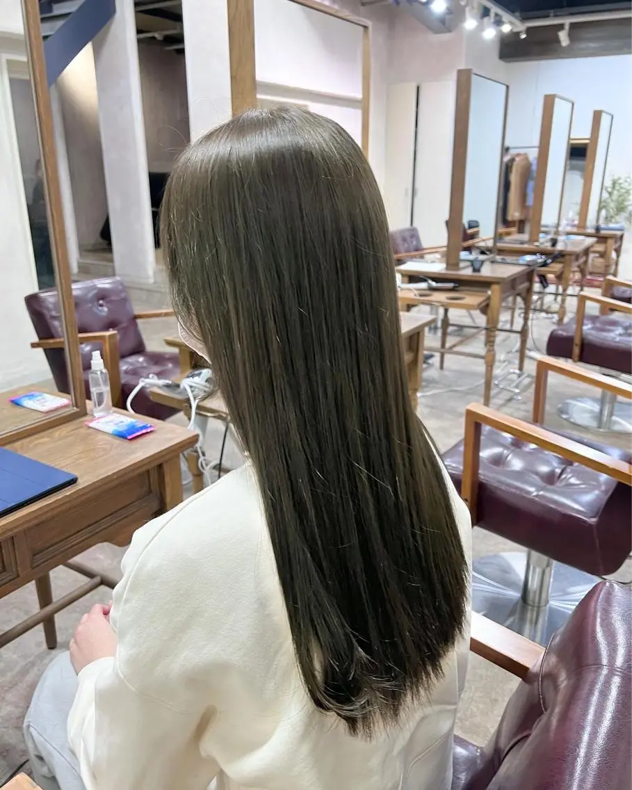 カラー ヘアカラー ✨ブリーチなしカラー ×髪質改善✨松村 潤のヘアスタイル
