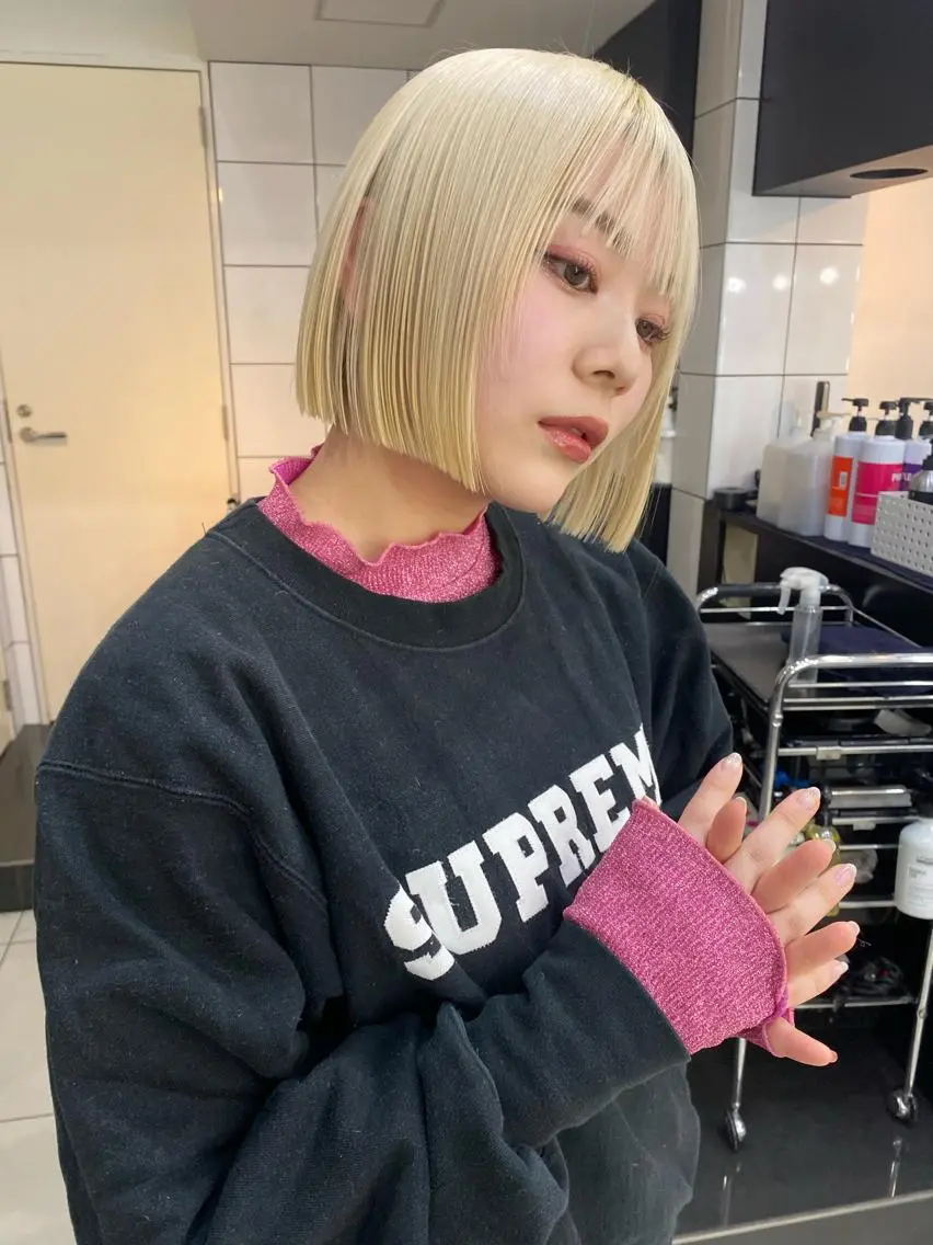 ミディアム カラー ヘアアレンジ SHACHU ayamiのヘアスタイル