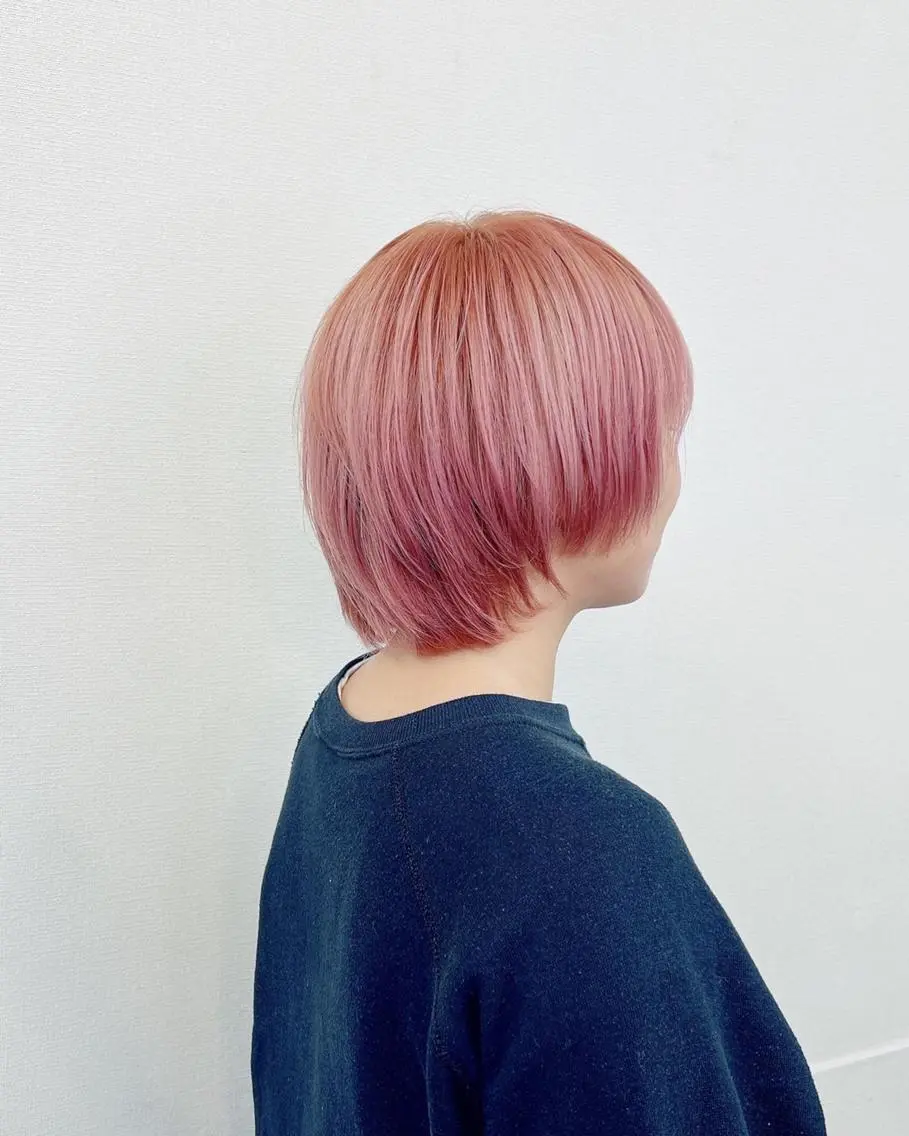 ショート パープルカラー IN∞hair/ インヘアー/下伊福店のヘアスタイル