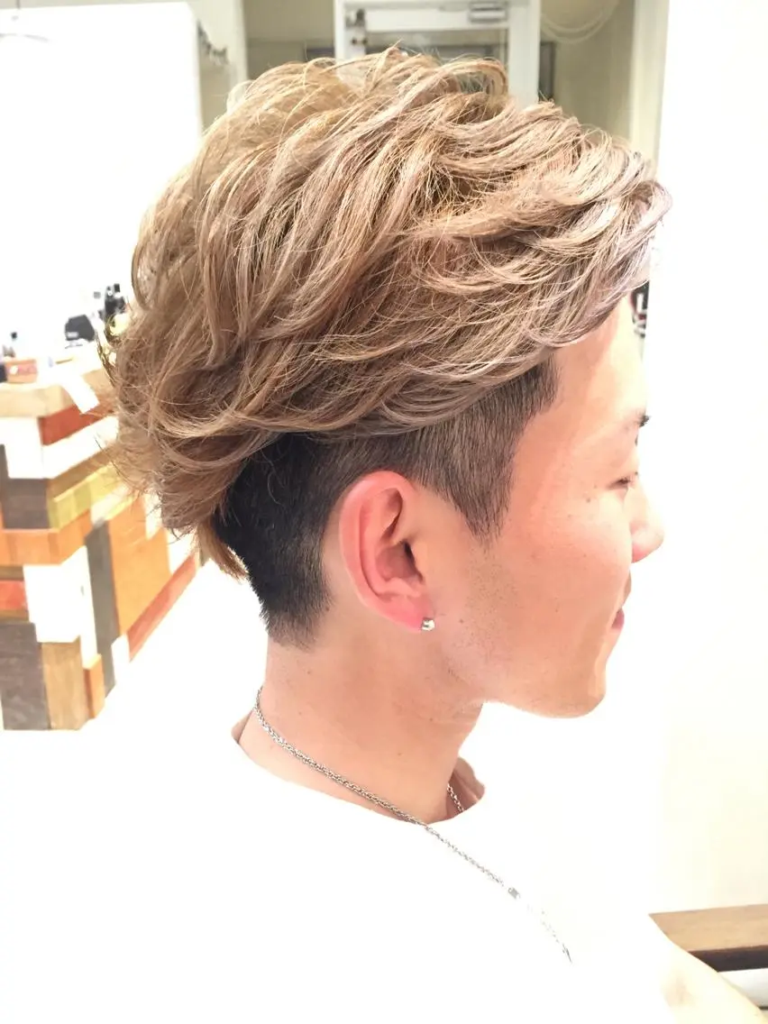 カラー メンズ ツーブロック メンズ指名多数!! 田島史也のヘアスタイル