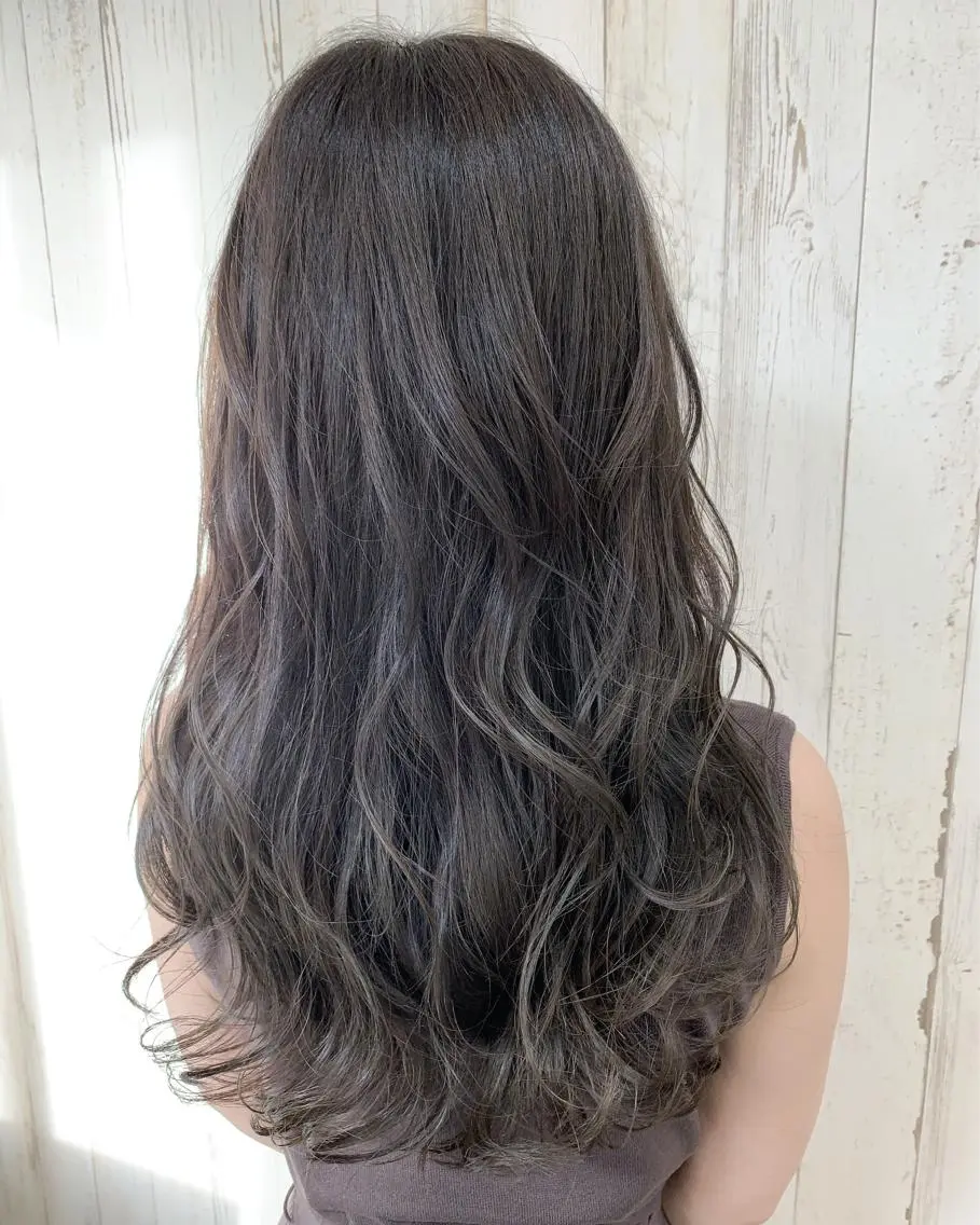 ロング カラー ヘアカラー 心斎橋韓国ボブ 好原良真のヘアスタイル