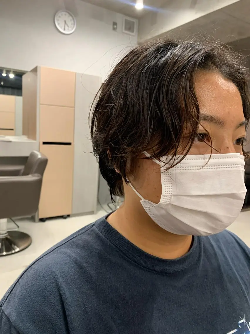 パーマ ボブパーマコテ巻き風 パーマNo1深江秀平のヘアスタイル