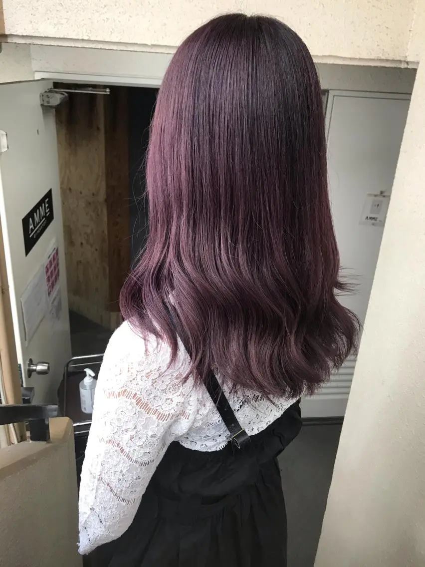 ミディアム カラー ピンクカラー ヘアカラー トリートメント 💎髪質改善💎 デザイナーshinのヘアスタイル