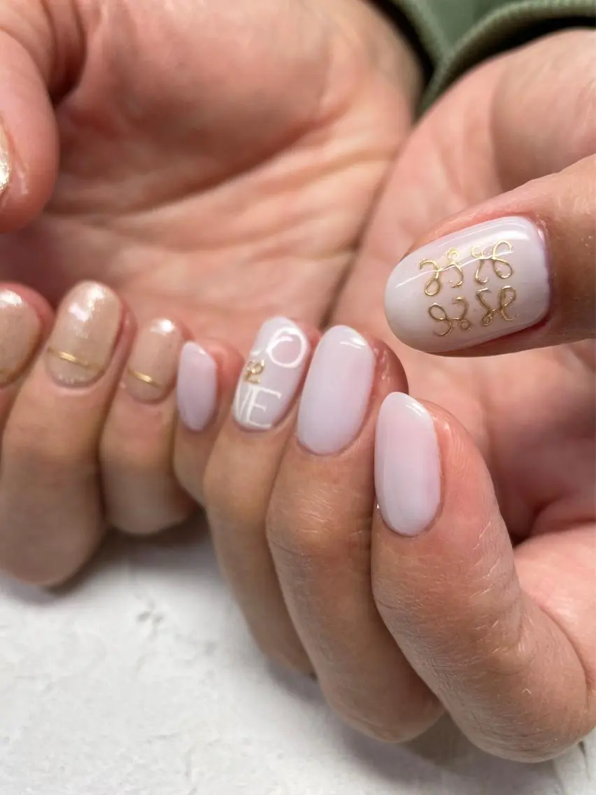 ネイル ラメ(グリッター) ミラーネイル シンプルネイル 夏ネイル Nail salon Euphoriaのネイルデザイン