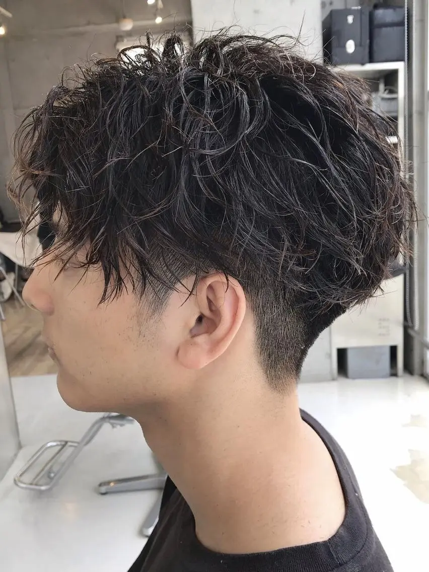 ショート パーマ メンズ メンズパーマ ツイストスパイラルパーマ スパイラルパーマ SENTA✨メンズ パーマ✨fifth栄のヘアスタイル