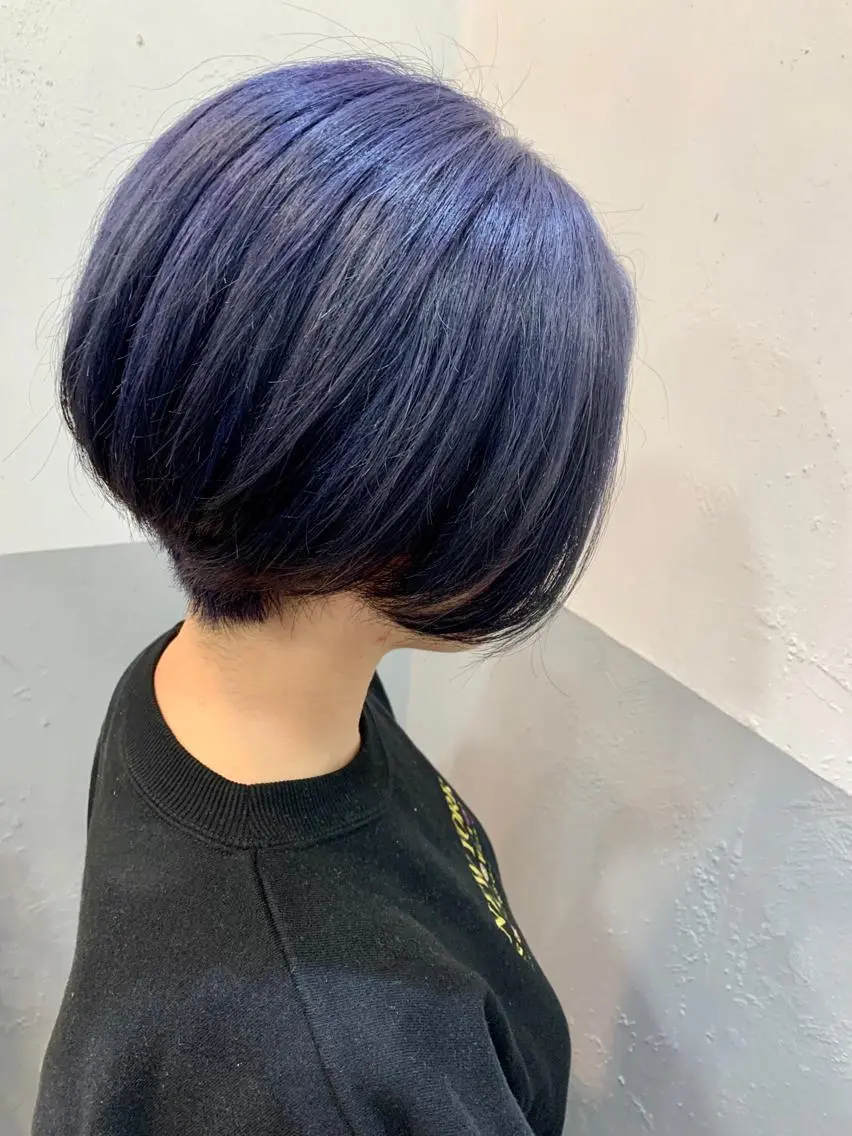 ショート ヘアカラー トリートメント 大内 志穂のヘアスタイル