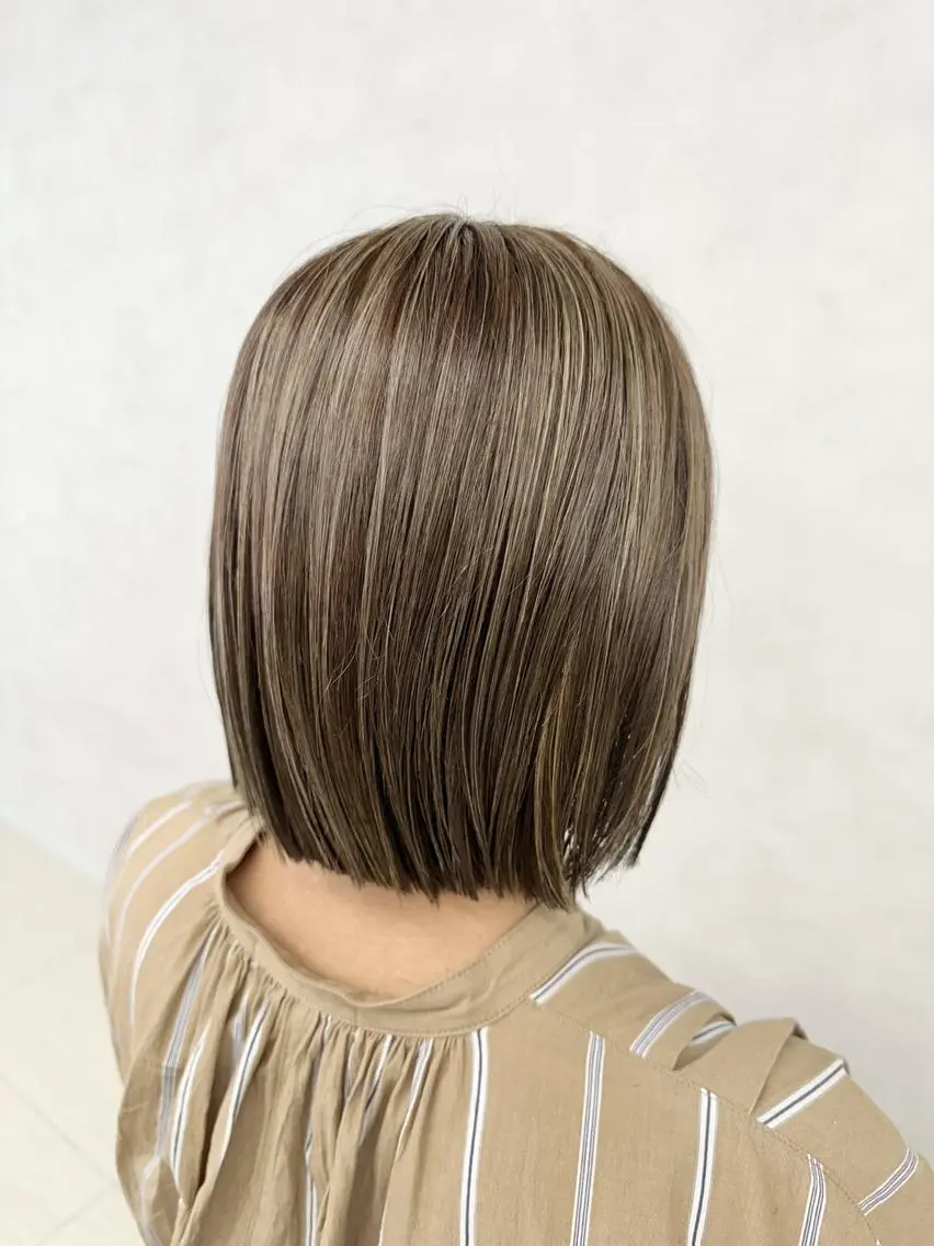 ショート カラー ヘアアレンジ 透明感カラー ハイライトカラー ハイライト 髪質改善 小顔カット カット ヘアカラー トリートメント 💎ハイライトカラー /髪質改善カラー💎のヘアスタイル