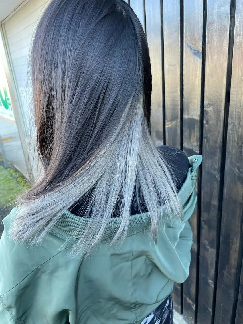 ミディアム カラー ブリーチ カット ヘアカラー 山本 貴弘のヘアスタイル