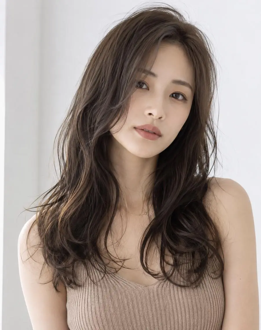 ロング カット ヘアカラー an・rata/ プチプラ/和歌山市駅のヘアスタイル