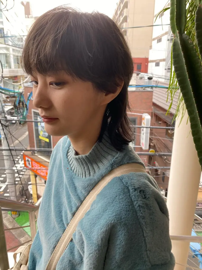 ショート カラー アッシュ バレイヤージュ ブリーチ ケアブリーチ ダブルカラー qiie/ワンカラー インナーカラーのヘアスタイル