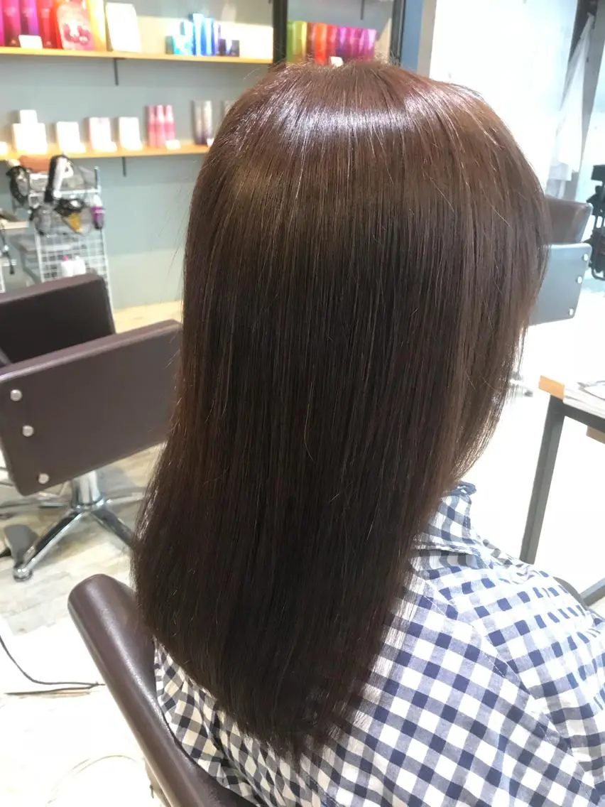 セミロング カラー パーマ ヘアアレンジ メンズ キッズ ネイル マツエク・マツパ メンズパーマ セミロングパーマ 縮毛矯正 トリートメント 酸熱トリートメント EnBlesS西宮 マンツーマン神道有基のヘアスタイル