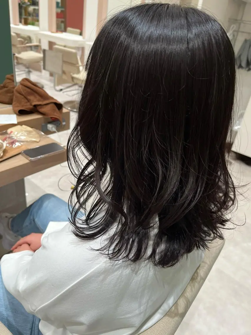 ミディアム カラー ヘアアレンジ afrodite 〈京橋〉Riyuのヘアスタイル