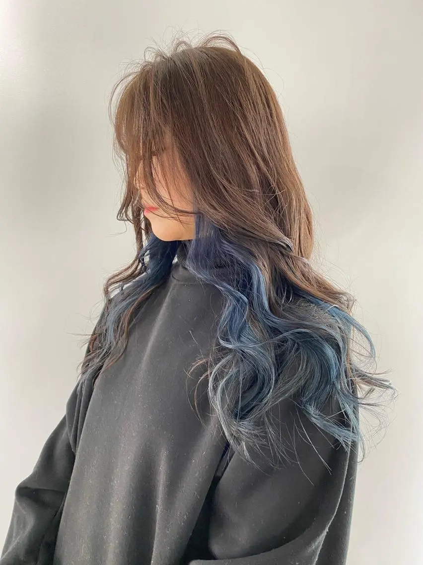 ロング カラー カット ヘアカラー トリートメント KOOKI スティードトーキョーのヘアスタイル