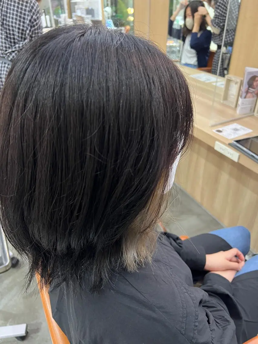 カラー 🌷ショートレイヤー ヘッドスパ🌷鈴木のヘアスタイル