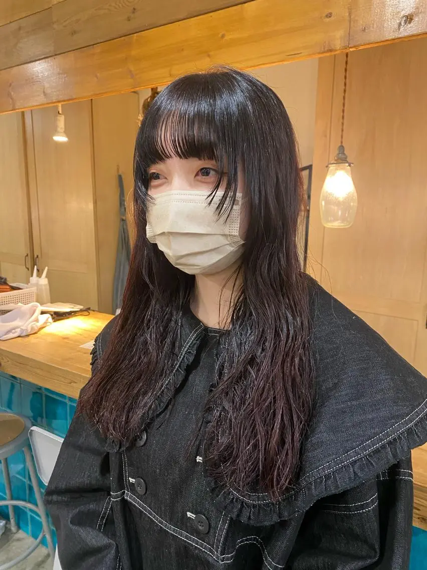 ロング カラー パーマ 竹内 柚子のヘアスタイル