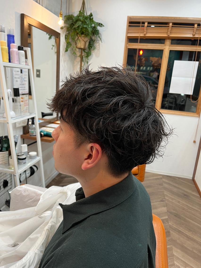 パーマ メンズ 佐藤 宰 OZ桑野店のヘアスタイル