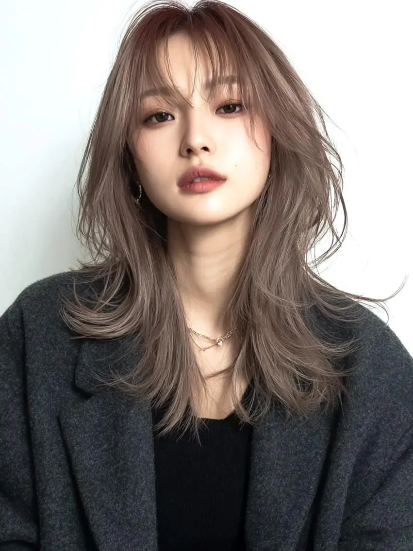 ロング ヘアカラー ❄️透明感カラー❄️ メンズ✂️TOWAのヘアスタイル