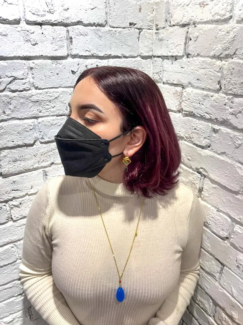 ミディアム カット ヘアカラー トリートメント 杉本 直樹のヘアスタイル