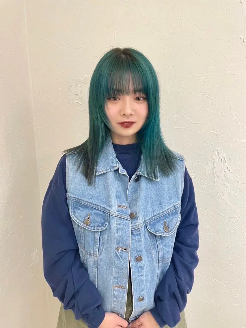 ミディアム カラー ヘアカラー puf/ rinaのヘアスタイル