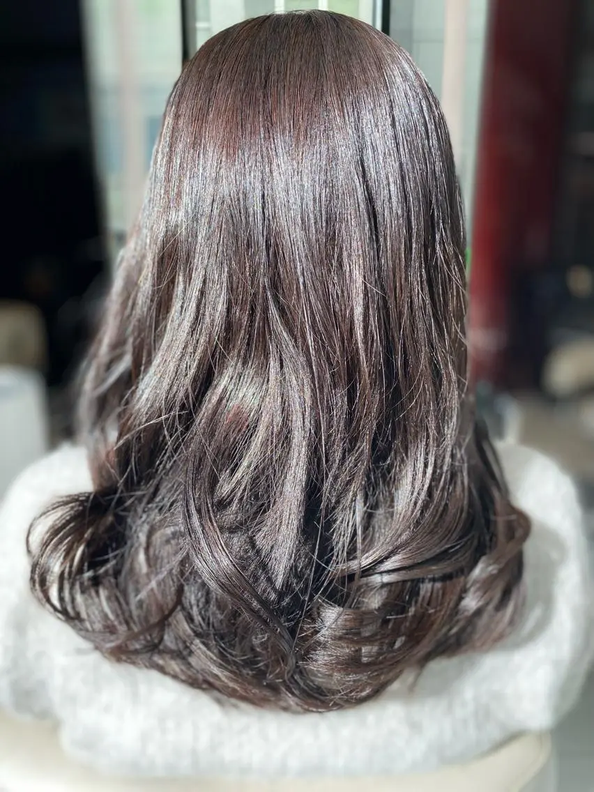 ロング カラー パーマ 髪質改善 川島　広大のヘアスタイル