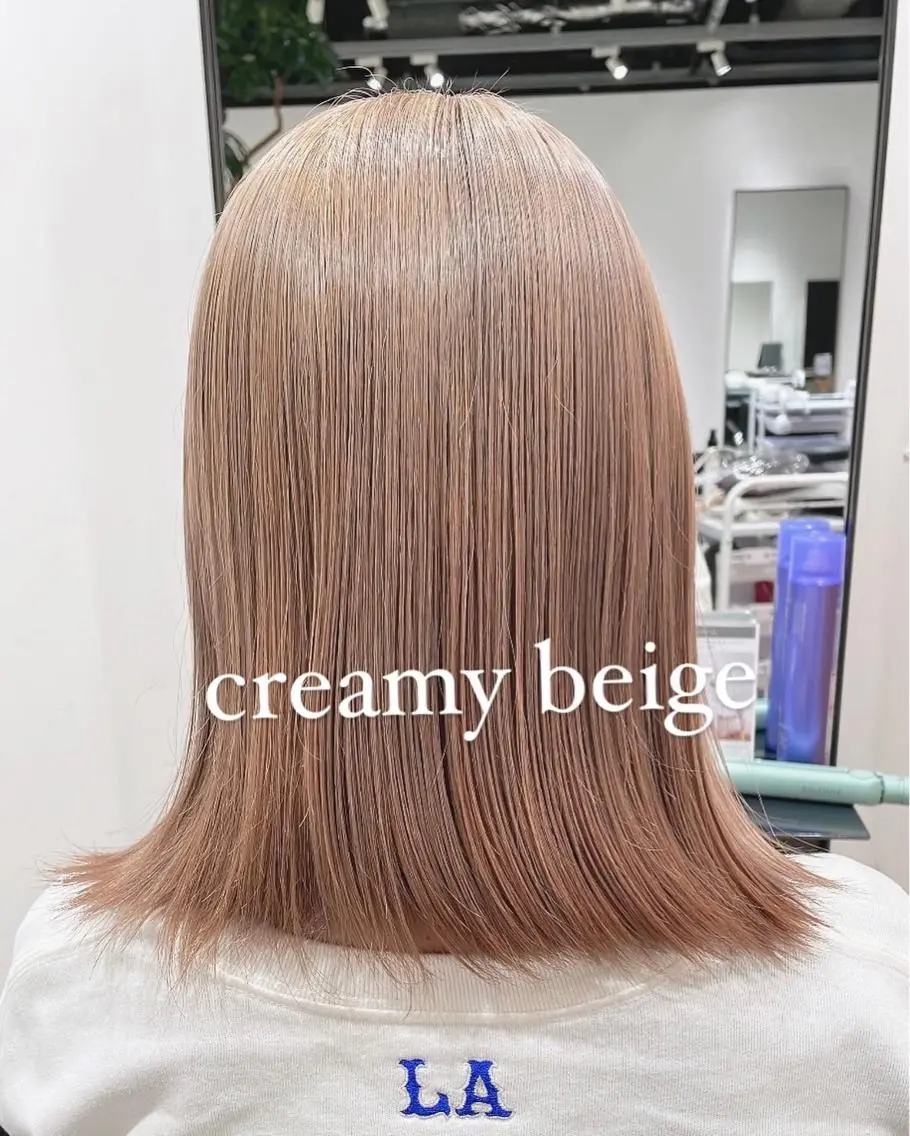 カラー ベージュカラー ブリーチ ヘアカラー トリートメント 渋谷:インナーカラー ／🍒エリカ🍒のヘアスタイル
