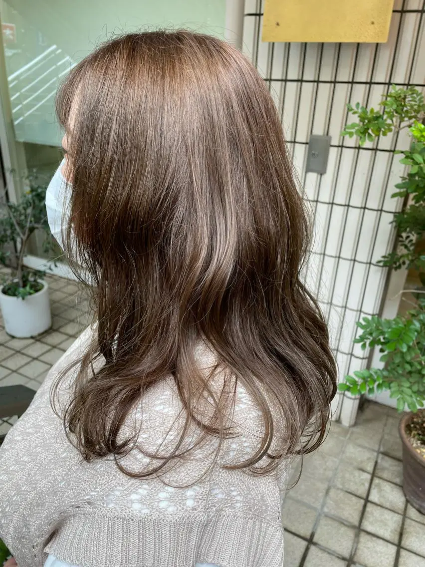 ロング カラー ヘアアレンジ 艶カラー🌙縮毛矯正 /ボブ【Reina】のヘアスタイル