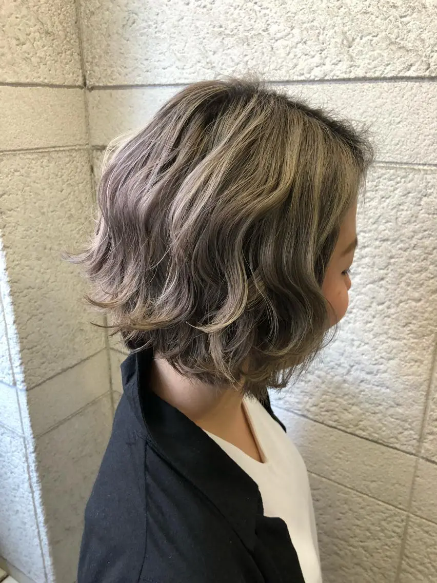 ショート カラー ヘアアレンジ レイヤー/エクステ alpha下妻のヘアスタイル