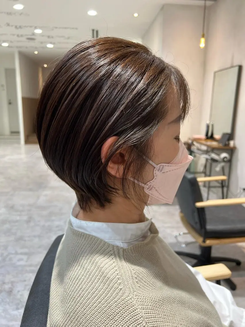 ショート ショートヘア こだわりカラー🕊️ 坪井美南🌼のマツエク・マツパデザイン