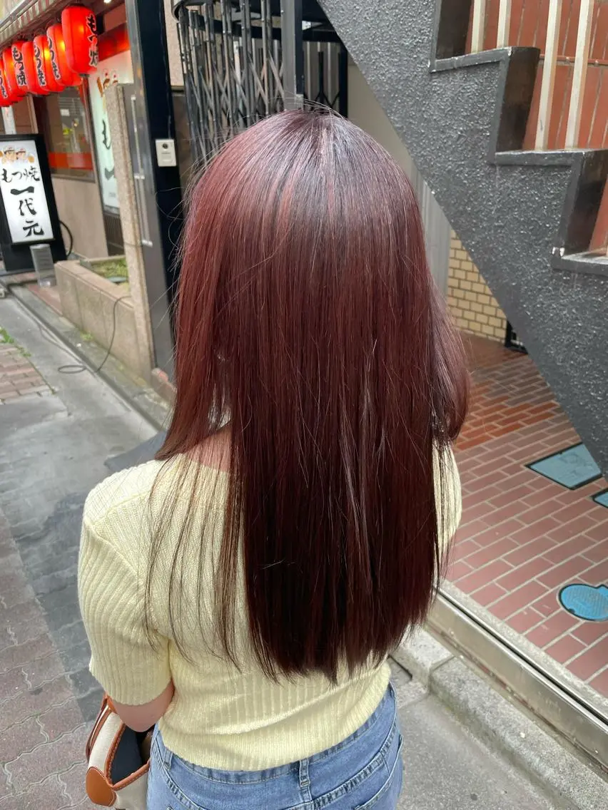 ロング カット ヘアカラー トリートメント 断られる髪に答えを ♣️井上秀樹♠️のヘアスタイル