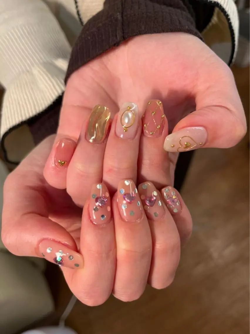 ネイル ハンドネイル LOVE NAIL 💕Sonoのネイルデザイン