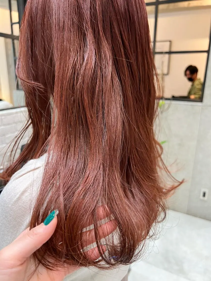 ロング カラー ベージュカラー ピンクカラー ピンクベージュ カット ヘアカラー 🌿ニュアンス/髪質 改善🌿Fukudaのヘアスタイル