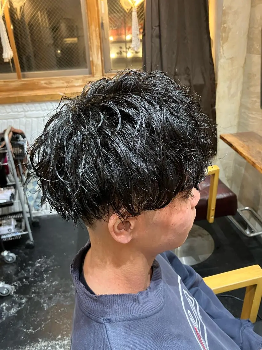 パーマ メンズ カット パーマ メンズ特化/パーマ/ フェードWATARUのヘアスタイル