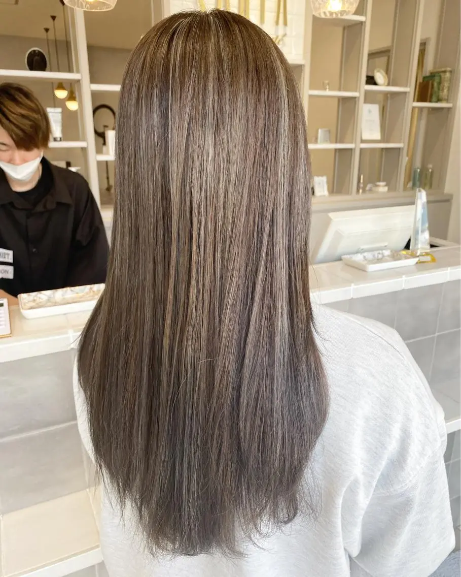 ロング カラー カット ヘアカラー 渡辺　亮/ 白髪ぼかし/髪質改善のヘアスタイル