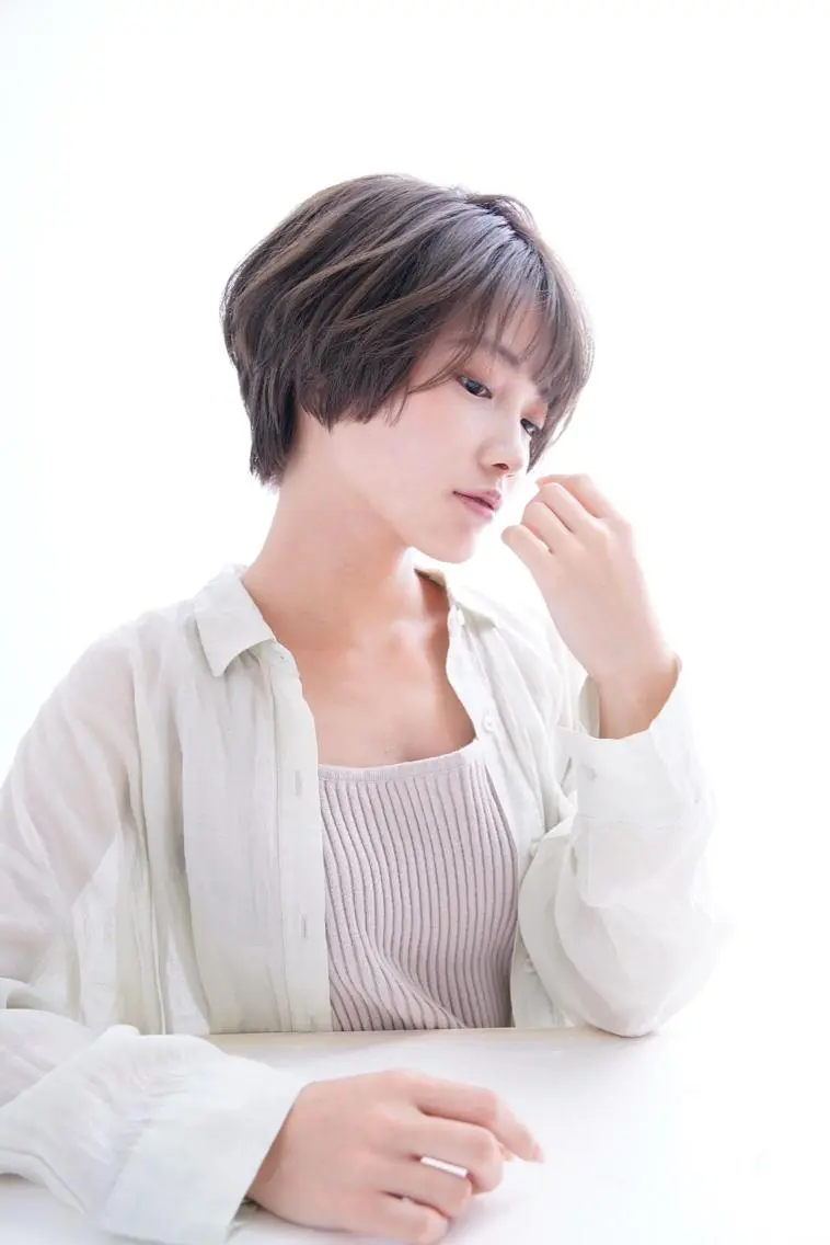 ショート 髪質改善 トリートメント カット ブリーチカラー/ 岩破瑞希のヘアスタイル