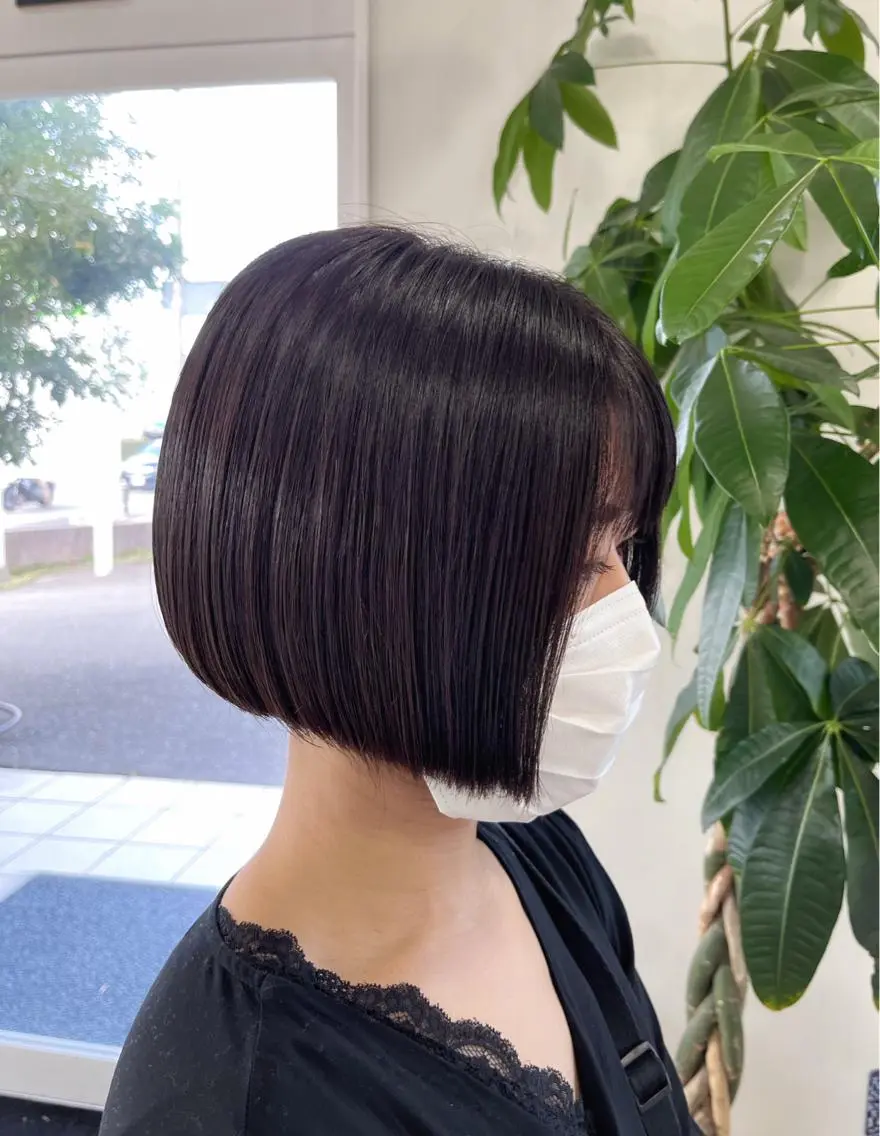 ショート ボブ 富永 美玖のヘアスタイル