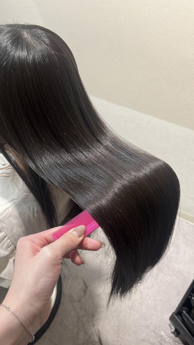 ロング カット 縮毛矯正 トリートメント 髪質改善/パーマ/ 暖色カラー❤Reiのヘアスタイル