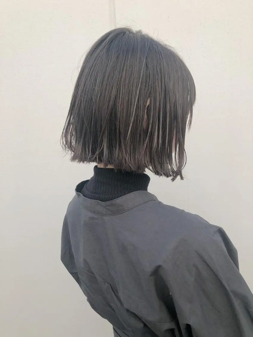ショート カラー ヘアカラー トリートメント ユズキ/銀座似合わせ カット♡透明感カラーのヘアスタイル