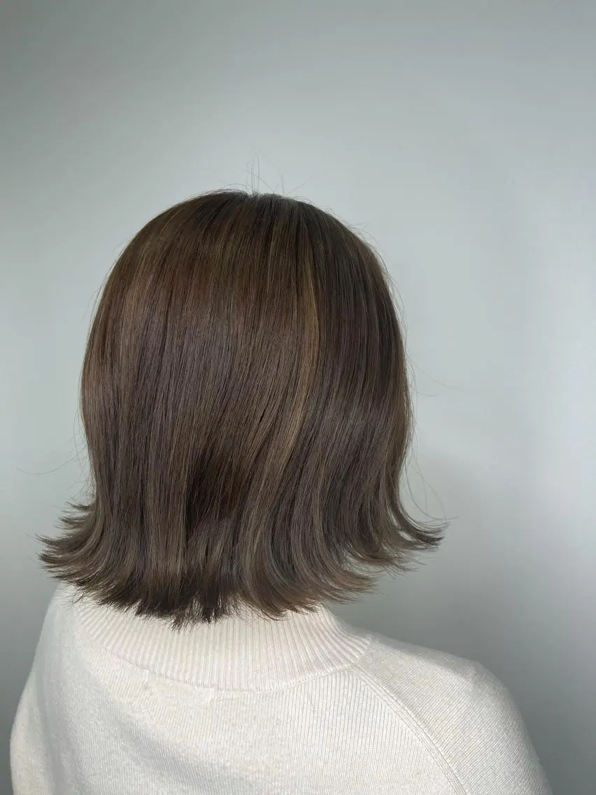 ショート カラー カット ヘアカラー トリートメント emi/髪質改善/ 韓国風/艶カラーのヘアスタイル