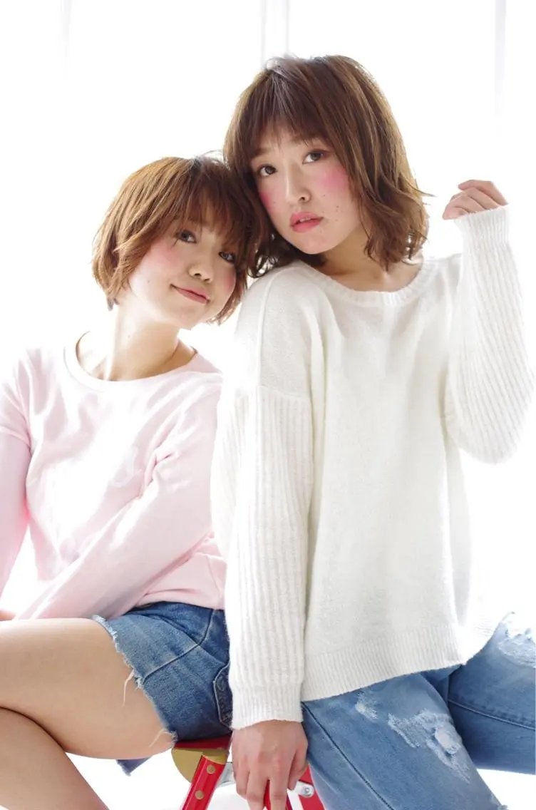 ショート ミディアム セミロング ロング カラー パーマ ヘアアレンジ マツエク・マツパ 藤井 仁紀のヘアスタイル