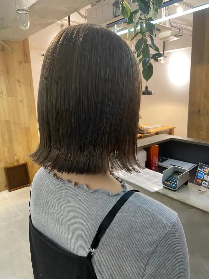 ミディアム カラー 🟩白髪ぼかし ショート/大司のヘアスタイル