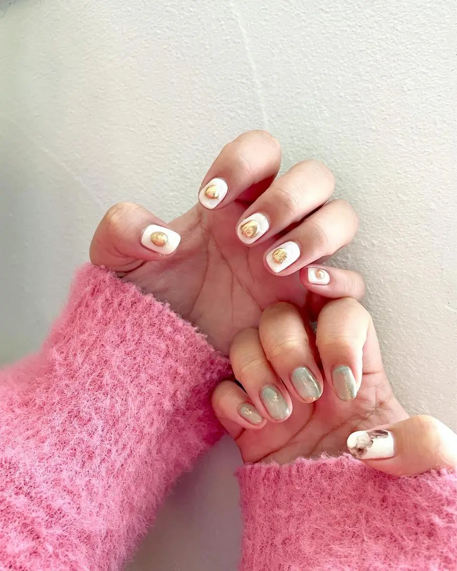 ネイル ハンドネイル 甲斐市自宅サロン 🧸prunelleのネイルデザイン